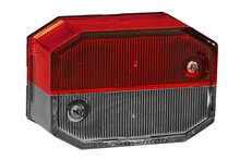 losse lampglas - flexipoint 1 rood/wit - zijmarkeringslamp kap - aspöck