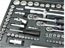 doppenset - 138 delig - 1/4 - 3/8 en 1/2 aansluiting - doppendoos -  ratelset - gereedschapsset - geko