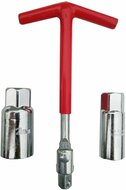 bougiesleutel set - flexibele bougie sleutel - 3 delig - 16 en 21mm - bougiedoppen