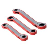 ringratel sleutel set - 3 delig - 6x8, 10x12, 11x13 mm - ratel ringsleutel - benson