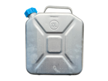 aluminium jerrycan - 10 liter - vloeistoftank - benzinekan - brandstof kan - jerry can - geko
