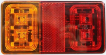 achterlicht led 16x led - aanhangerlampen - caravanverlichting -&nbsp;ledlamp rechthoek&nbsp;- aanhangerverlichting - led a
