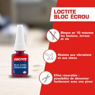 schroefdraadborging 5 gram - schroeflijm - schroefdraadlijm - lijm - loctite
