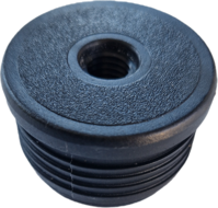 ronde insteekdop met schroefdraad - 40mm - 10 stuks - eindkap - inslagdop - kunststofdop - profieldop