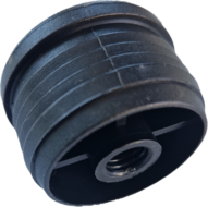 ronde insteekdop met schroefdraad - 40mm - 10 stuks - eindkap - inslagdop - kunststofdop - profieldop