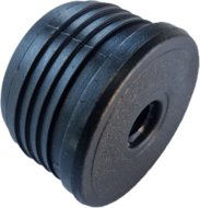 ronde insteekdop met schroefdraad - 40mm - 10 stuks - eindkap - inslagdop - kunststofdop - profieldop