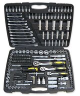 doppenset - 216 delig - 1/4 - 3/8 en 1/2 aansluiting - doppendoos - ratelset - gereedschapsset