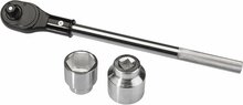 doppenset - 3/4 aansluiting - 22-delig - 6-kant - doppendoos - ratelset