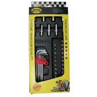 doppenset - 1/4 aansluiting - 42-delig - doppendoos - bittenset - bitset - benson