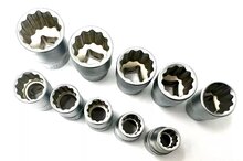 doppenset - 3/8 aansluiting - 10-delig - 12-kant - 8 tot 19 mm - dopsleutelset - dopjesset - asta