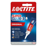 superlijm 3 gram - secondelijm  - contactlijm - lijm - vloeibare lijm - loctite