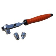 doorsteekdopsleutel set - 15-delig - 1/4 - 3/8 en 1/2 aansluiting - doppenset - dopsleutelset - hofftech