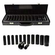 lange krachtdoppenset - 13-delig - 1/2 aansluiting - 10 tot 30 mm - krachtdop - slagdop - geko