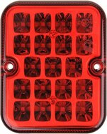 mistachterlicht led 12 volt 19x led - mistlamp - led mistlamp - mistachterlicht - mistachterlamp