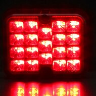 mistachterlicht led 12 volt 19x led - mistlamp - led mistlamp - mistachterlicht - mistachterlamp