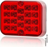 mistachterlicht led 12 volt 19x led - mistlamp - led mistlamp - mistachterlicht - mistachterlamp