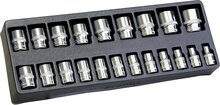 doppendoos - 21-delig - 1/2 aansluiting - doppenset - doppenkit - seneca