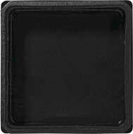 vierkant insteekdop - 70x70mm - 4 stuks - standaard geribbelde eindkap - inslagdop - kunststofdop