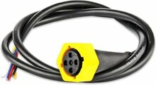 bajonet aansluiting 5 polig 1 meter - connector geel - aansluiting - connector