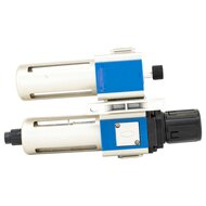 drukregelaar met filter en olienevelaar - compressor regelaar 1/2 duims  - reduceerventiel - asta