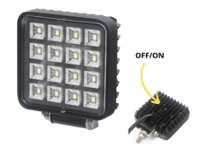 led werklamp 16x led 16w met schakelaar - werklamp - bouwlamp - lamp - werklicht - led werklamp