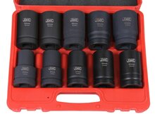 krachtdoppen set - 10-delig - 1 inch aansluiting - 22 tot 41 mm - slagdoppen - doppenset