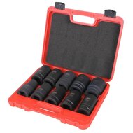 krachtdoppen set - 10-delig - 1 inch aansluiting - 22 tot 41 mm - slagdoppen - doppenset