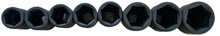 krachtdoppenset - 8-delig - 3/4 aansluiting - 26 tot 41 mm - slagdoppen - doppenset
