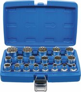 doppenset multilock - 19-delig - 1/2 aansluiting - 5/16 tot 1-1/4 inch - engelse maten - doppendoos - dopsleutelset
