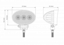led werklamp 3x led 9w - bouwlamp - werklamp - ledlamp - werklicht - lamp