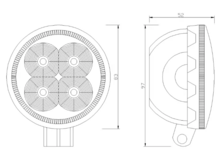 led werklamp 4x led 14w - bouwlamp - werklicht - lamp - ledlamp - werklamp
