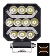 led werklamp 10x led + 2 led strips 15w - werklicht - werklamp - bouwlamp - ledlamp - lamp