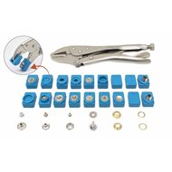 griptang met oogjes 275 delig - oogjestang  - ponstang - zeilringtang- ogentang - ringtang - satra