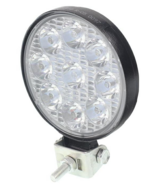 ronde led werklamp 9x mini led 10 tot 36v - werklamp - ledlamp - werklicht - bouwlamp - lamp