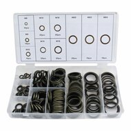 o-ringen assortiment 150 delig - metaal met rubber - afdichtingsringen - asta