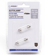 autolamp 12 volt 5w sv8,5 2st wit - lamp - autolamp - gloeilamp - autoverlichting