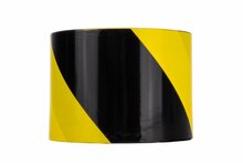 waarschuwingstape geel-zwarte 100m x 70mm - tape - plakband - markeertape - geko