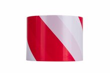 waarschuwingstape rood-wit 100m x 75mm - tape - plakband - markeertape - geko