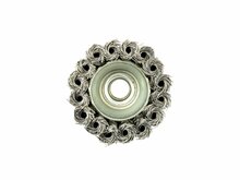 gevlochten staalborstel 65 mm - draadborstel - komvormige borstel - m14 - staalborstel - geko