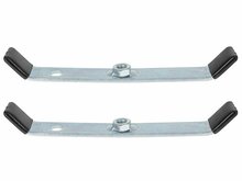 ladderklemset voor dakdragers - 2 delig - ladderhouders voor montage op dakdrager - inclusief sloten - geko