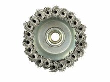 staalborstelschijf 100 mm - staalborstel - draadborstel - komvormige borstel - m14 - geko