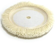 polijspad - poetspad - wollen poets pad - 180 mm poets pad met klitterband