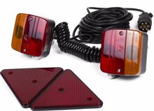  verlichting set magnetisch 7 polig 7,5m kabel - verlichting - aanhanger verlichting - achterlamp