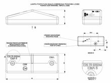 breedtelamp&nbsp;35x95x30mm - aanhanger zijlamp - zijlicht - breedtelicht