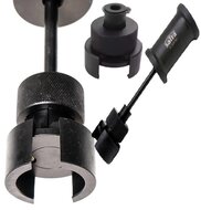 Verwijderen van de balansas met behulp van een glijhamer bij 4-cilinder 1.8 en 2.0 TSI/TFSI distributieketting aangedreven benz