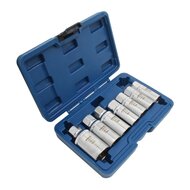 draadeinden uitdraaierset - 7 delig - bout verwijder set - tapeind uitdraai gereedschap - asta