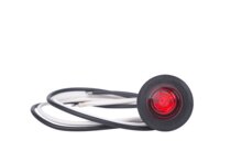 ronde zijmarkeringslamp 1 leds - contourlamp rood - 12/24 volt - positielamp - horpol