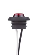 ronde zijmarkeringslamp 1 leds - contourlamp rood - 12/24 volt - positielamp - horpol