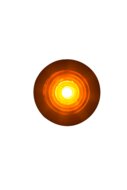 ronde zijmarkeringslamp 1 leds - contourlamp oranje - 12/24 volt - positielamp - horpol