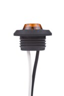 ronde zijmarkeringslamp 1 leds - contourlamp oranje - 12/24 volt - positielamp - horpol